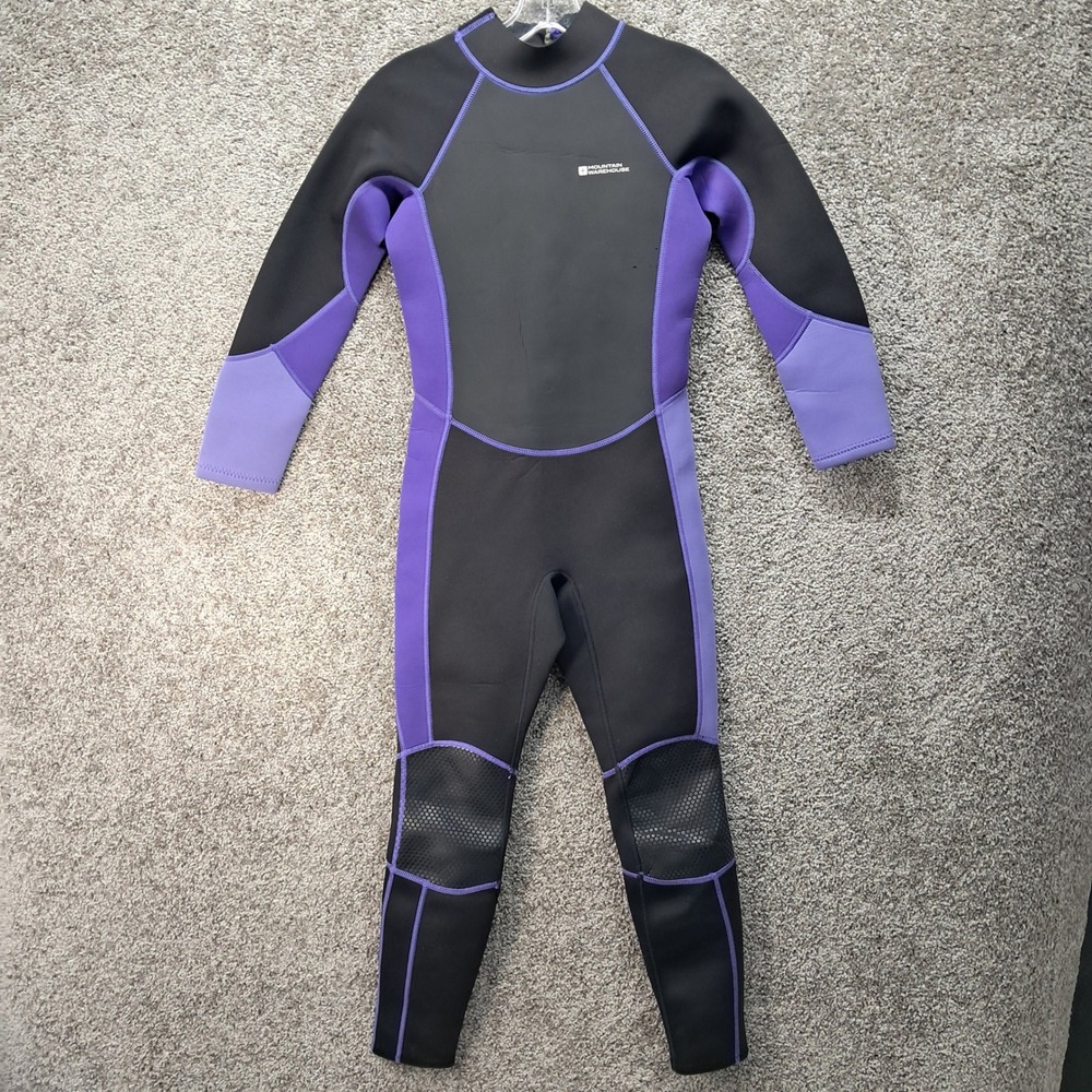 Mountain Warehouse Kids Wetsuit Black Purple Full Length Size 11-12 Yrs MWF27466